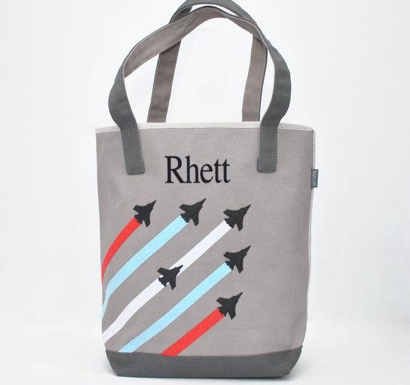 Gray Fighter Jets tote
