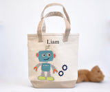 Personalized Robot Tote Bag