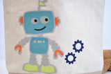 Personalized Robot Tote Bag
