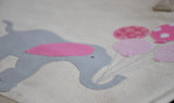 Personalized Medium Elephant Tote (Pink), Elephant Nursery Baby Shower gift, Valentine gift