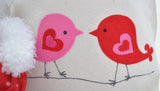 Love Birds small Tote bag, Valentine gift tote bag